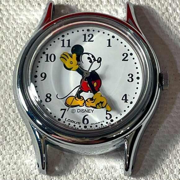 Vintage Disney Mickey Mouse Lorus Watch, Lorus by Seiko Mickey Mouse Watch 27mm - Picture 1 of 5